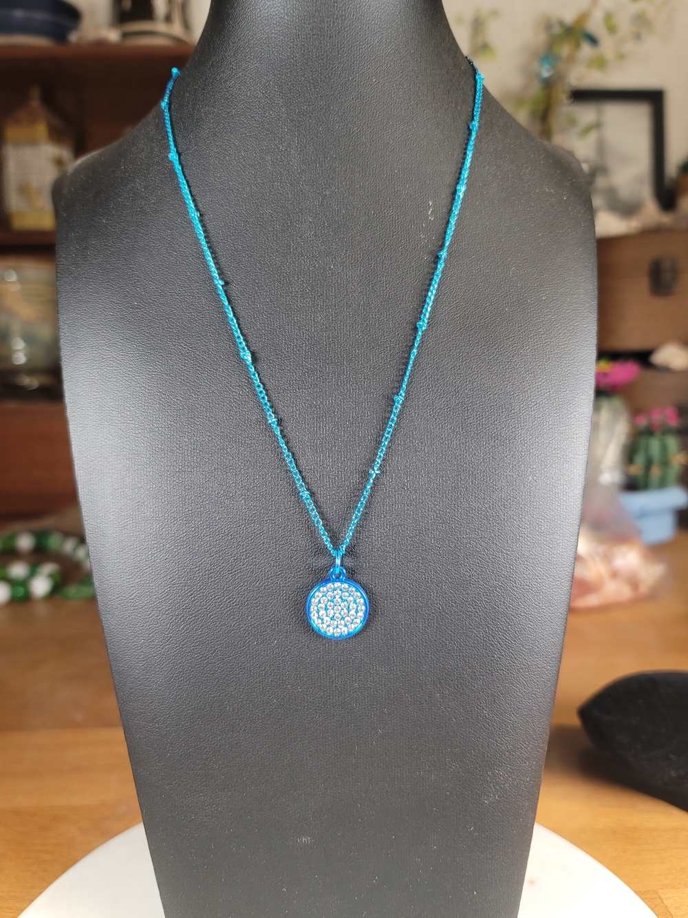 paparazzi Turquoise Blue Beaded Pendant Necklace